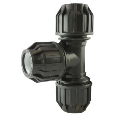 Tesi a compressione uguale per tubo PE | Accessorio in polipropilene PN16