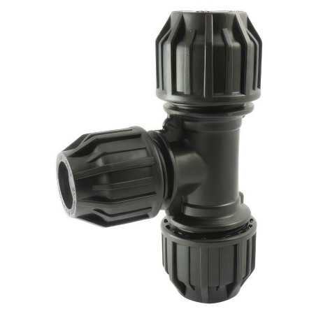 Reduce de la compresión de PE Bypass en T | Junta lubricada y cautiva