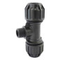 90° PE Compression Tee with BSP Male Bypass | PN16