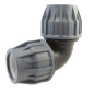 Coude 90° Compression Piscine pour Flexible PVC | Bague POM