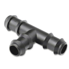 Fluted Tee 16x16x16 mm in Acetal | Micro-Irrigation Connection