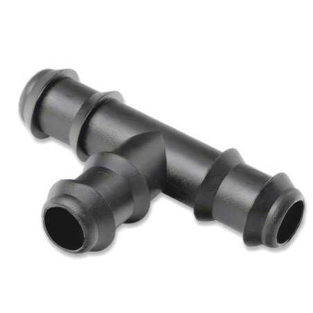 T acanalado 16x16x16 mm en acetal | Conexión de microriego