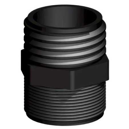 Acoplamiento macho S60x6 de 2" IBC a paso de gas macho de 2" | Fibra de vidrio reforzada