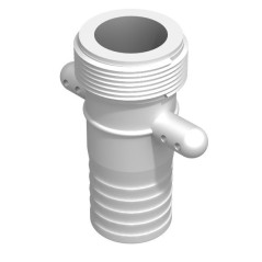Product sheet Male 1''1 / 2 BSP male fitting - straight barbed 38mm