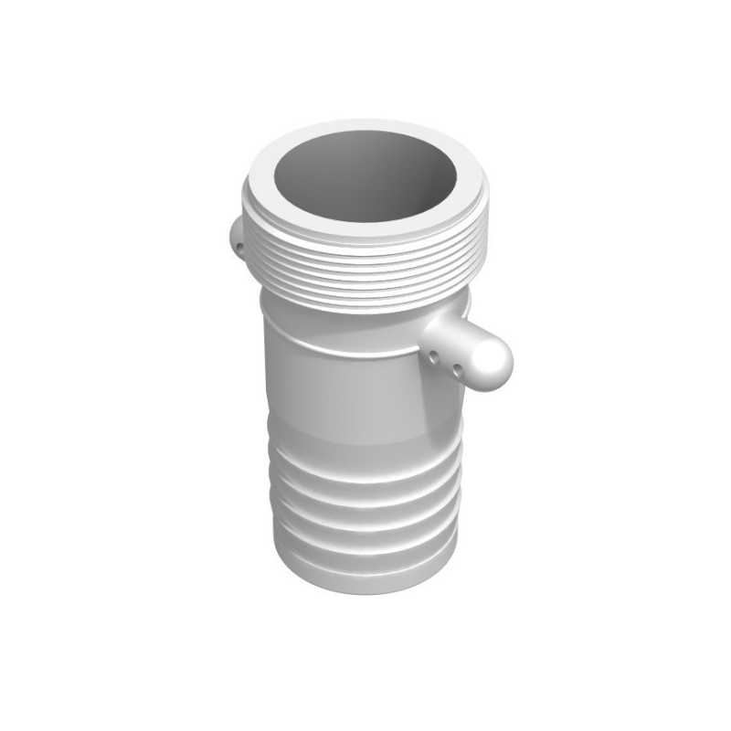 Raccord cranté male 2'' BSP - male cannelé droit 50mm