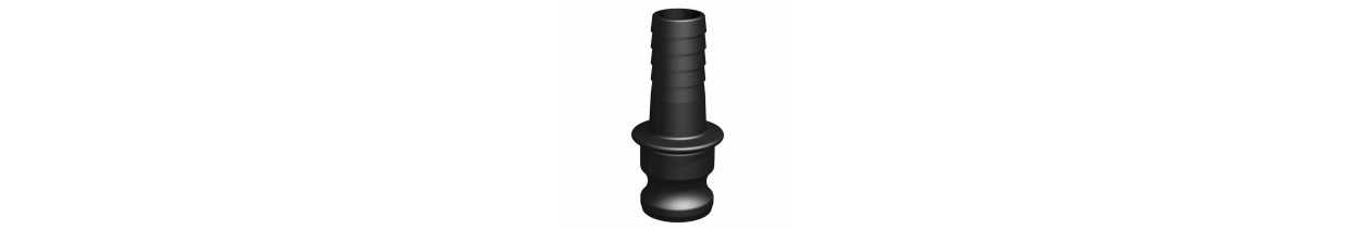 Camlock macho - macho estriado derecho