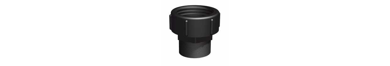 Voici notre gamme de raccords en femelle s75x6 pour cuve 1000 litres IBC