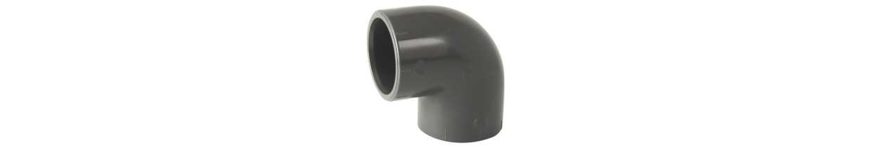 Coude PVC PN16 à Coller : 45° et 90° Pression | Multitanks