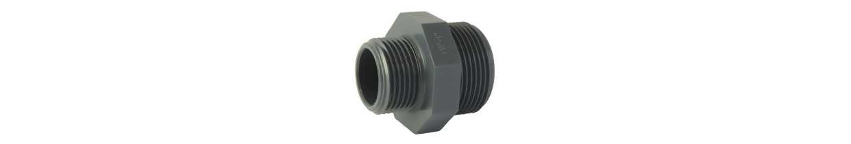 PVC PN16 Screw-On Nipples: Equal and Reduced | Multitanks